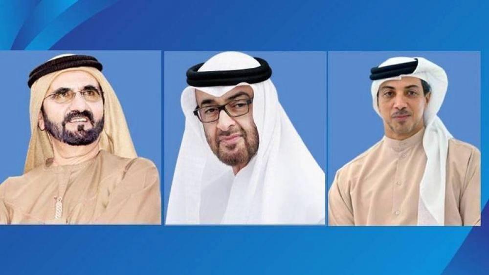 رئيس الدولة ونائباه يقدمون التهاني لملك بلجيكا بمناسبة اليوم الوطني
