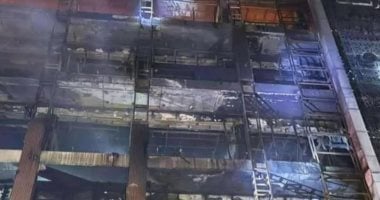 تفاصيل إخماد حريق في 3 محلات أسفل عقار بالخصوص – شاهد الفيديو